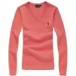 polo-ralph lauren pulls femmes 2019U nouveau v col manche longue orange